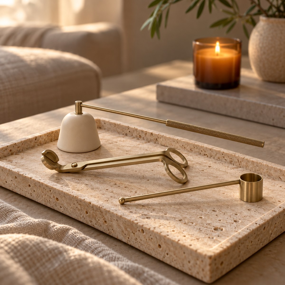 Hearth & Halo Candle Care Trio — primary lifestyle scene