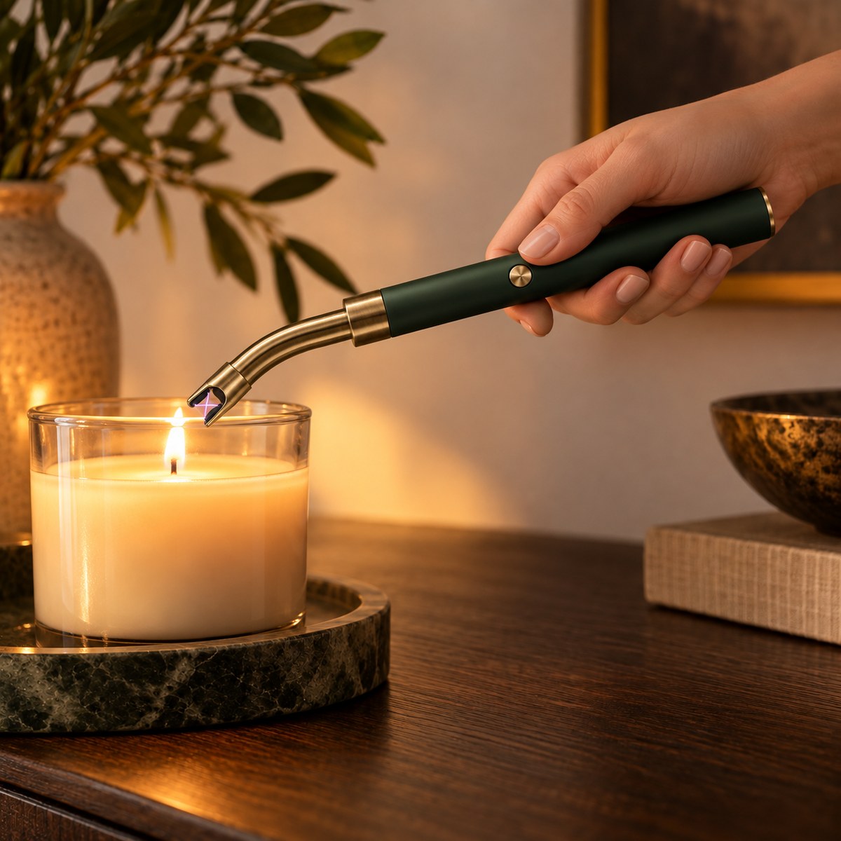Emberline Rechargeable Candle Lighter — alternate lifestyle view