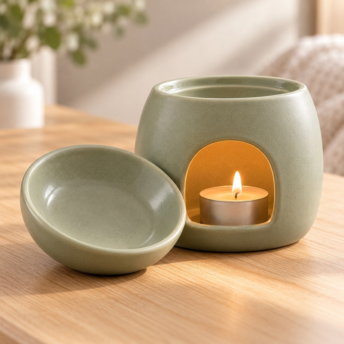 Sage Hearth Ceramic Wax Melt Warmer — product detail